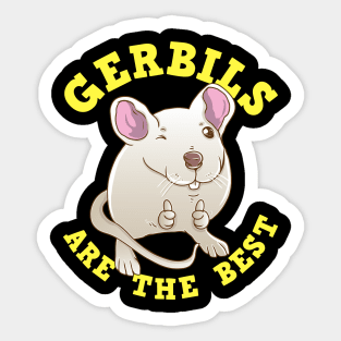 Cute & Funny Gerbils Are The Best Pet Owners Sticker